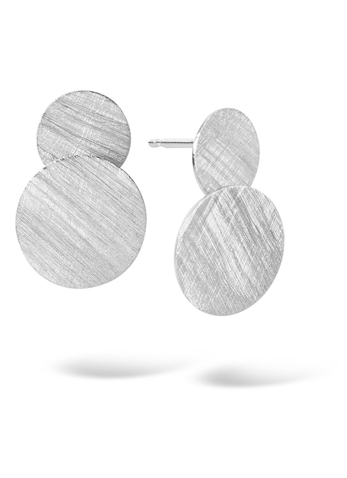 Casa Jewelry Oorstekers van zilver - voorkant zilver