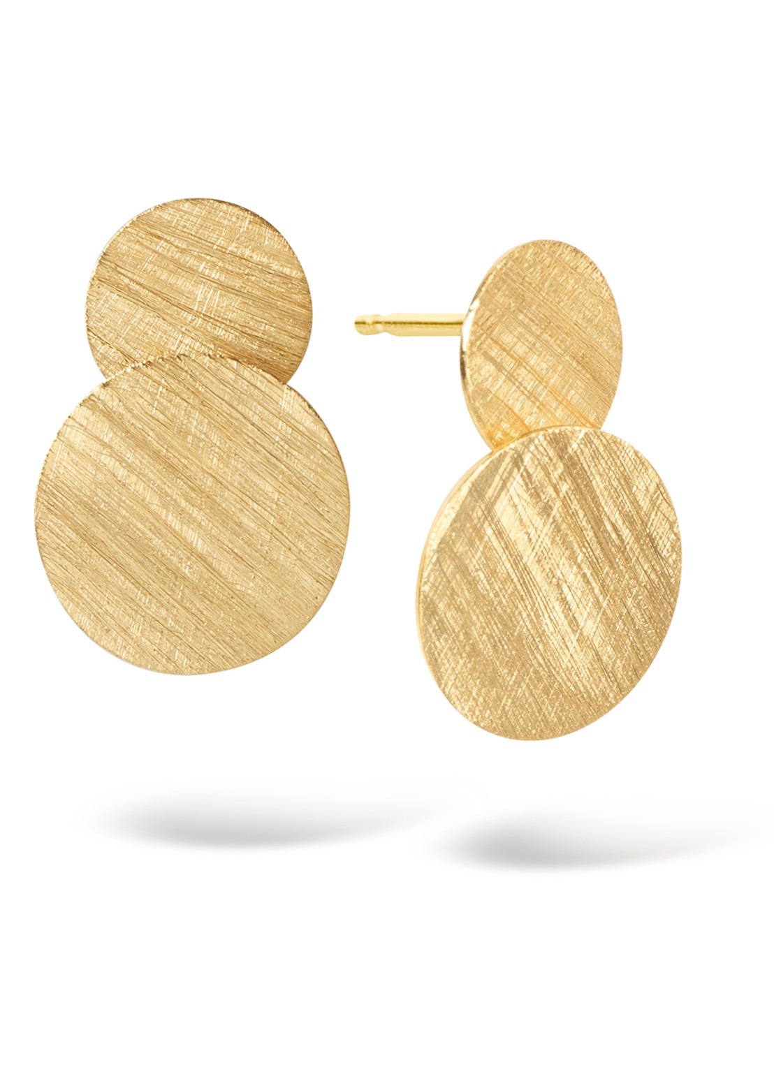 Casa Jewelry Oorstekers verguld - voorkant goud