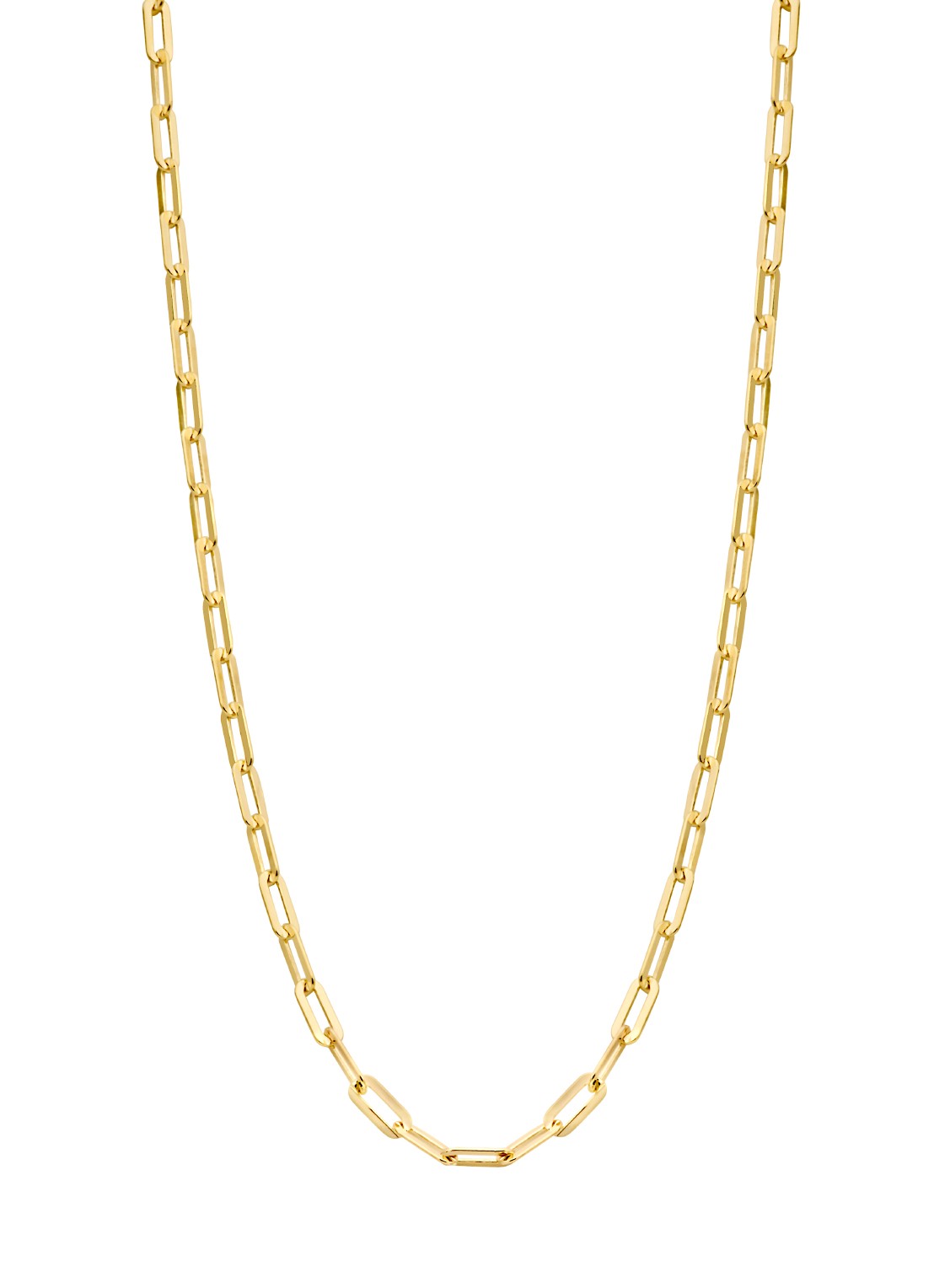 Casa Jewelry Paperclip schakelketting verguld - voorkant goud