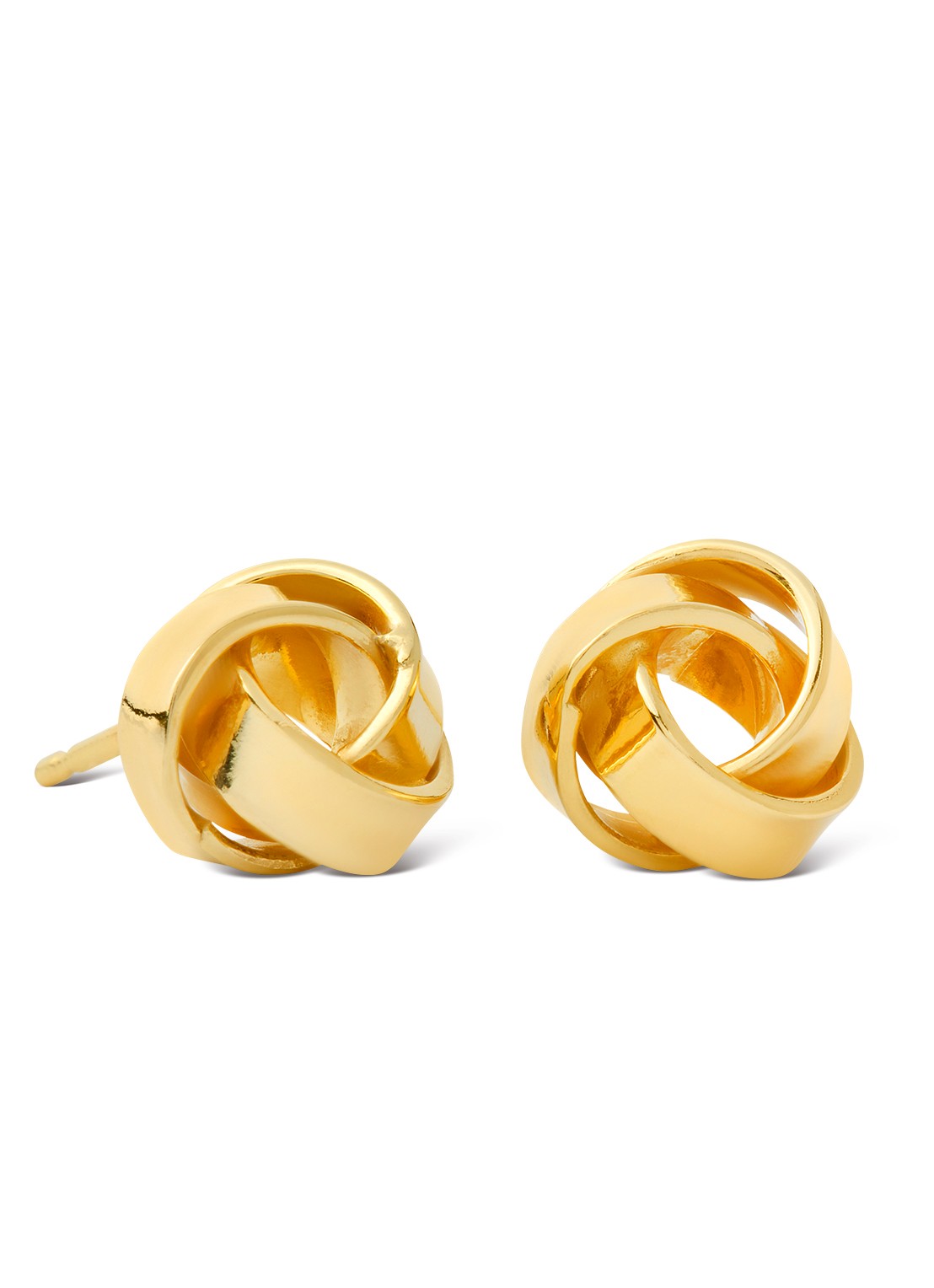 Casa Jewelry Petit Bouton oorstekers verguld  - voorkant goud