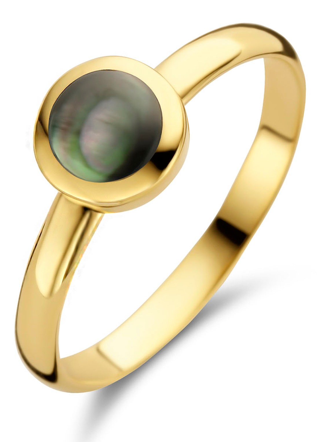Casa Jewelry Pom M Grey ring verguld - voorkant goud