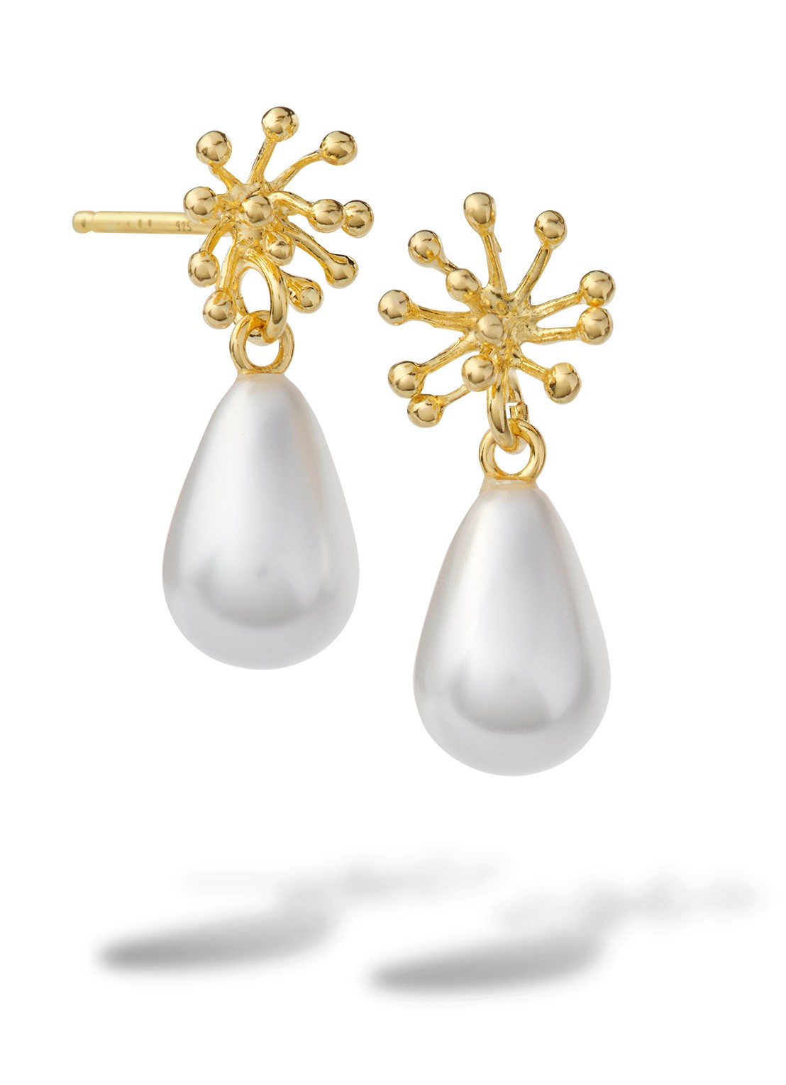 Casa Jewelry Porcu oorstekers verguld  - voorkant goud