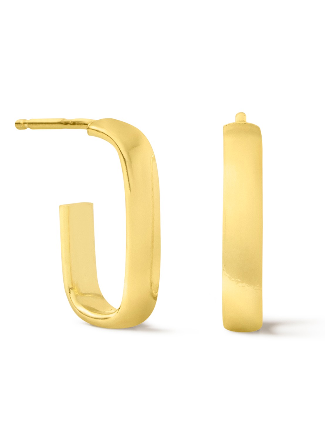 Casa Jewelry Procida oorringen verguld - voorkant goud