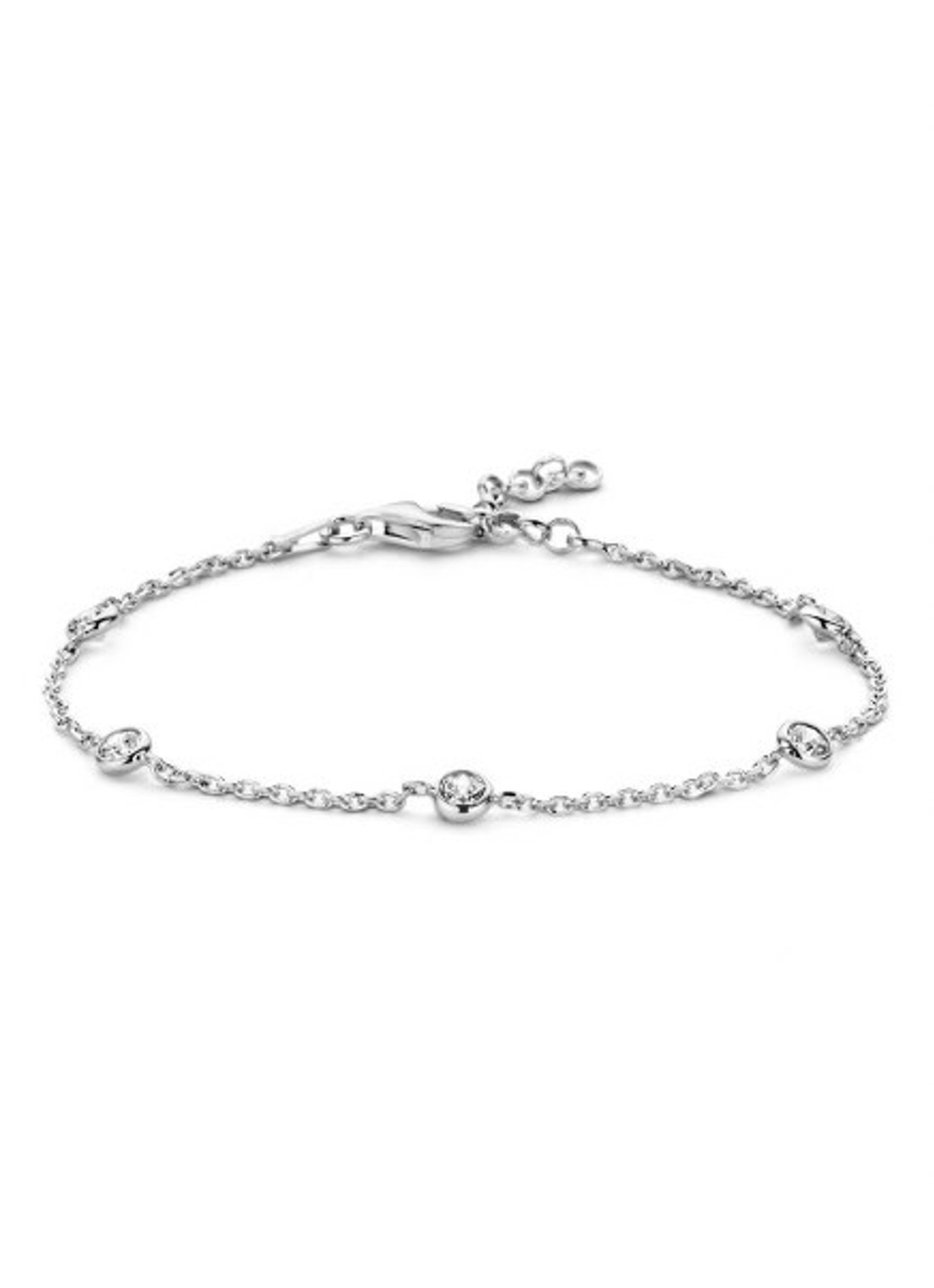 Casa Jewelry Pruts armband van zilver - voorkant zilver