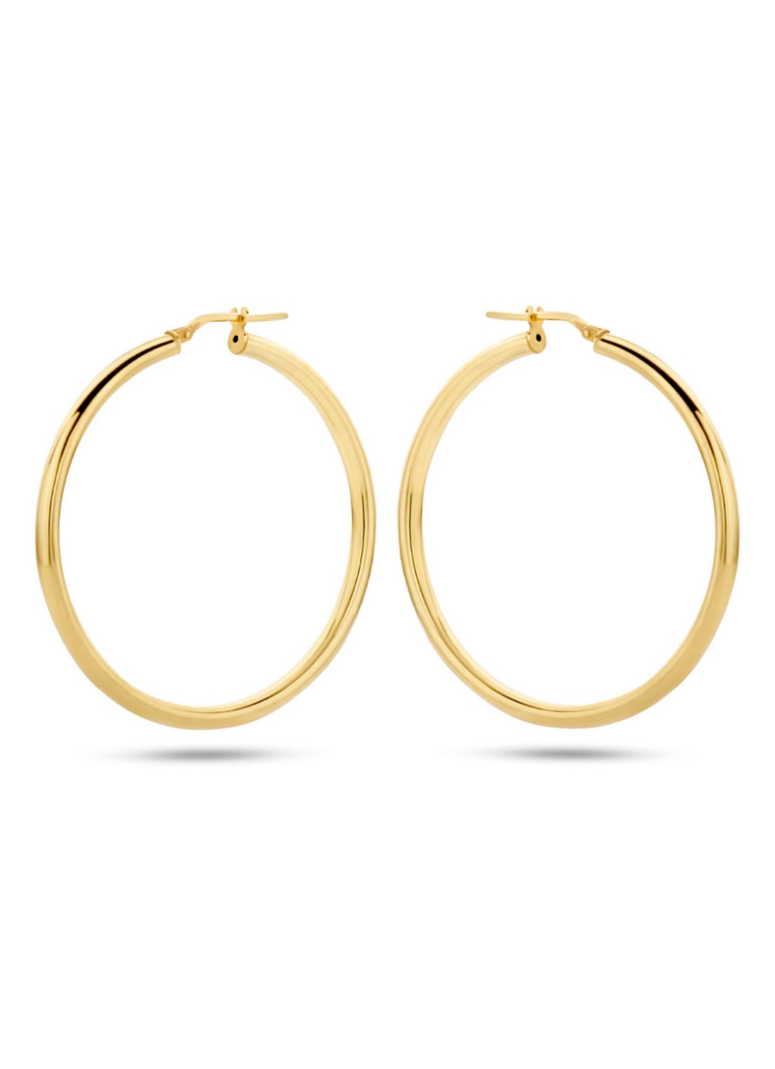 Casa Jewelry Rondinella L oorringen verguld - voorkant goud