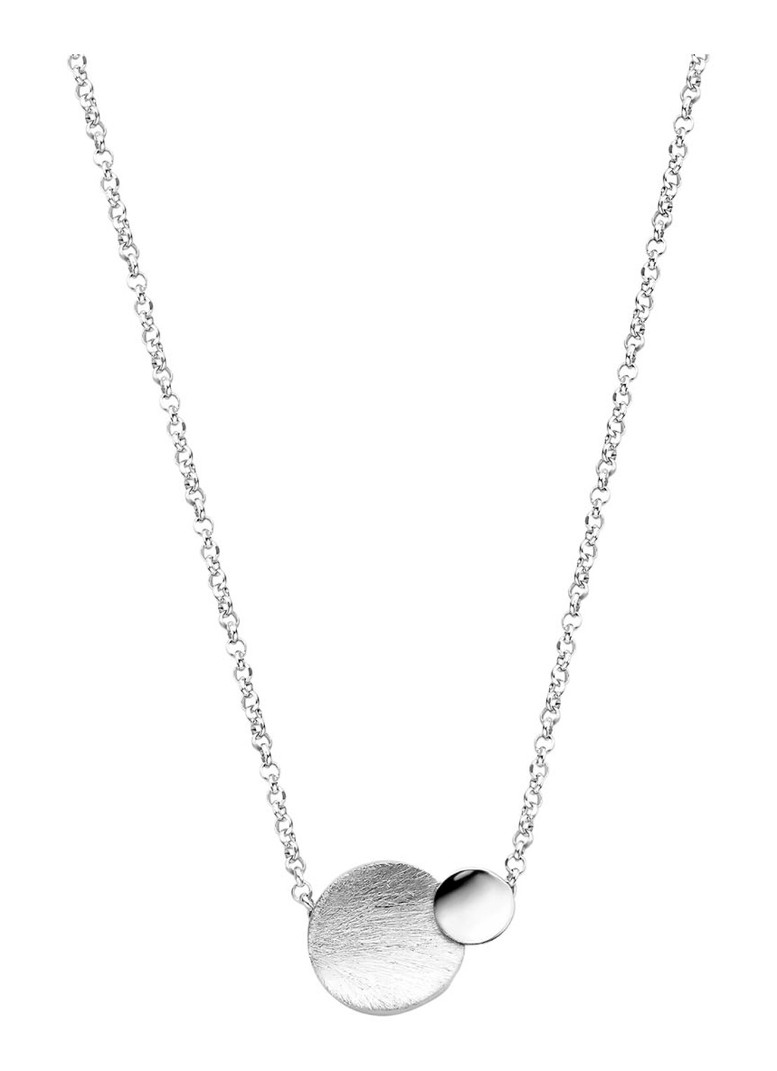 Casa Jewelry Rondje ketting van zilver - voorkant zilver