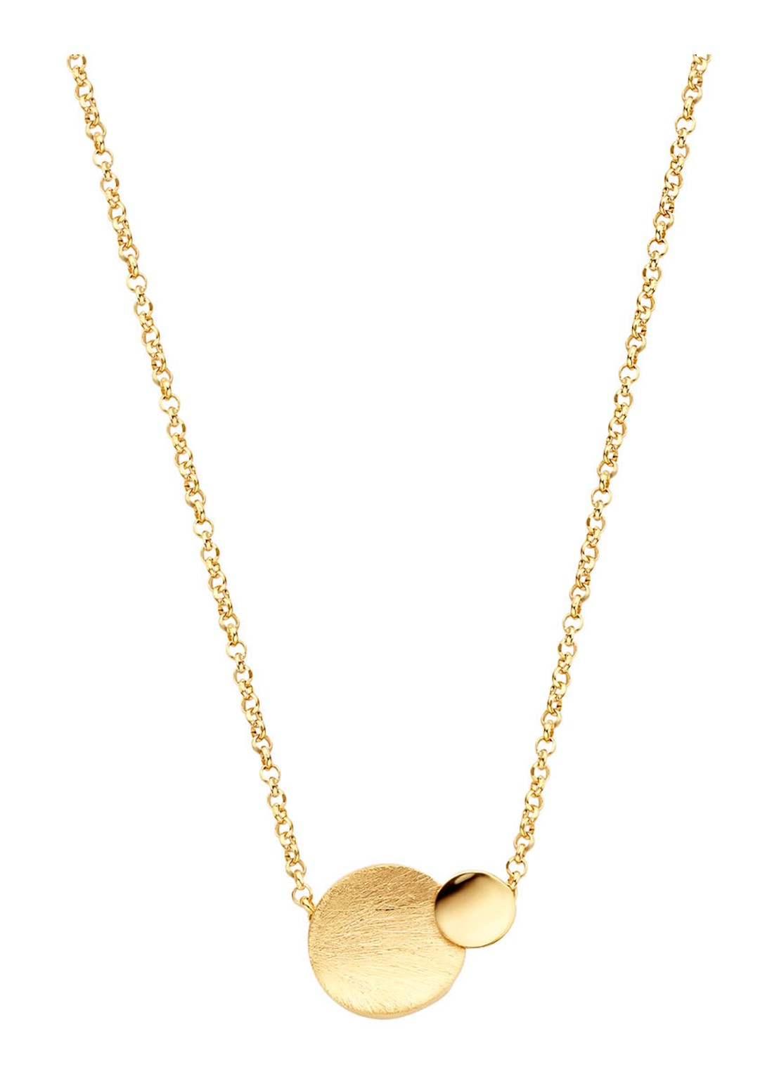 Casa Jewelry Rondje ketting verguld - voorkant goud