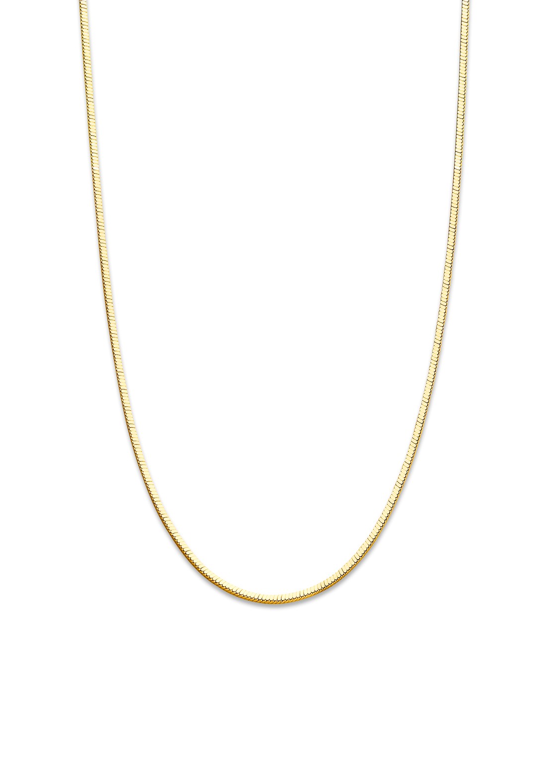 Casa Jewelry Snaky ketting verguld - voorkant goud