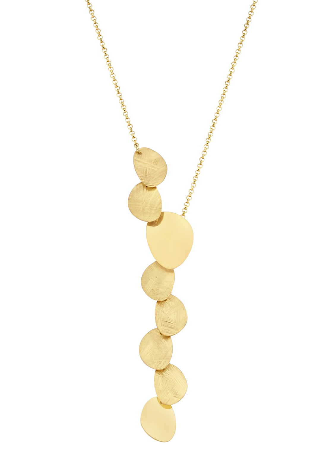 Casa Jewelry Sugarbowl ketting verguld  - voorkant goud