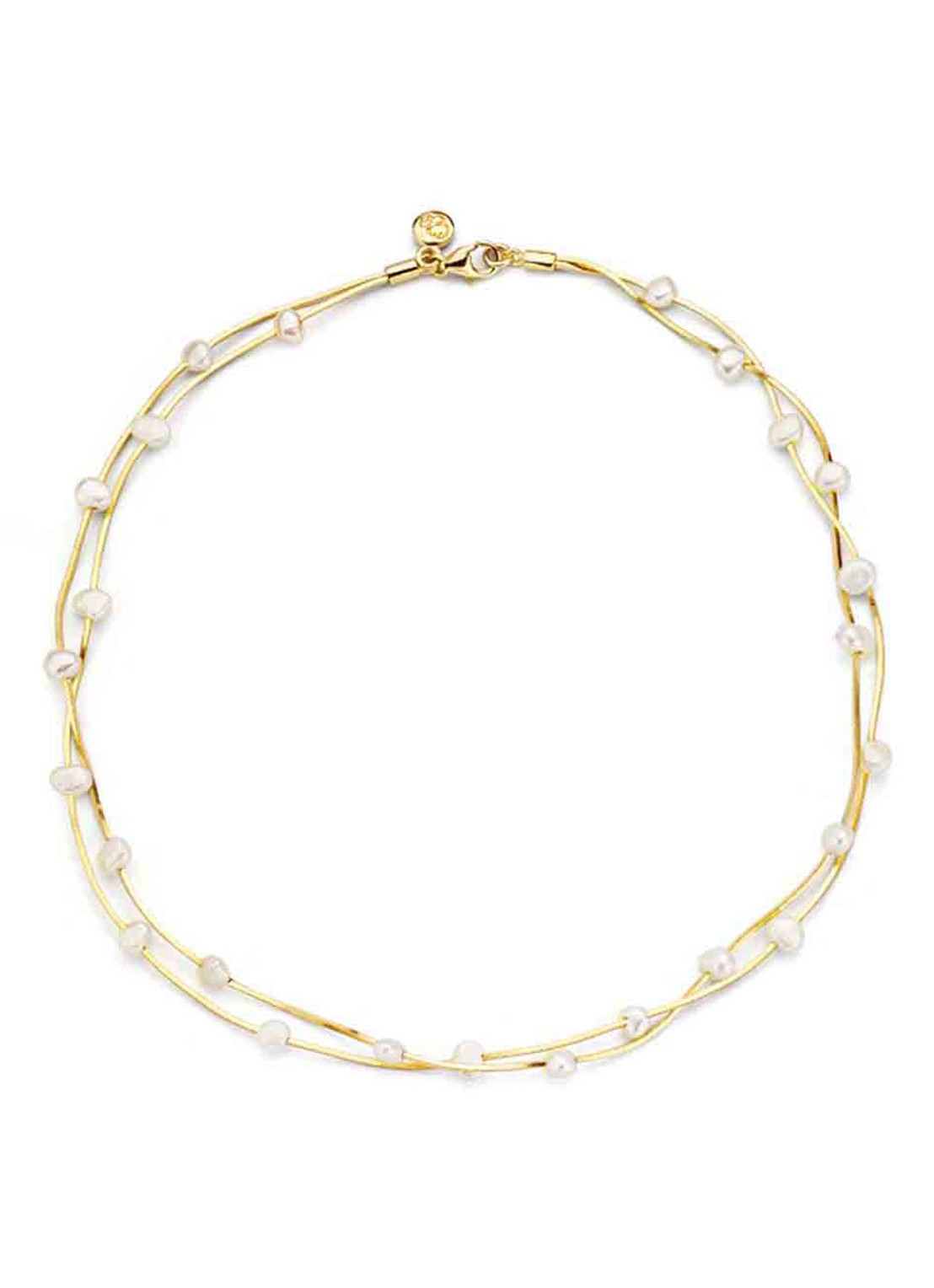 Casa Jewelry Tahiti ketting met parel - voorkant goud