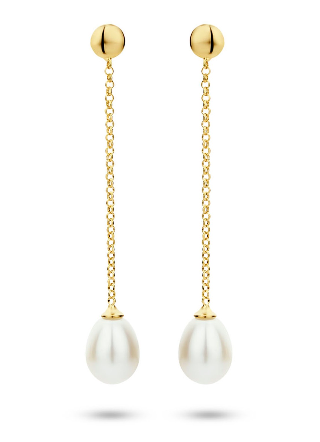 Casa Jewelry Tahiti Max oorstekers verguld - voorkant goud