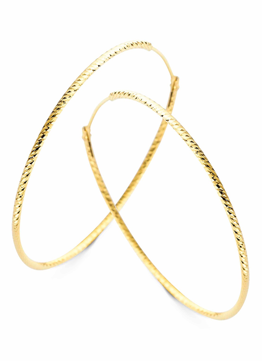 Casa Jewelry Tuscana 50 oorringen verguld - voorkant goud