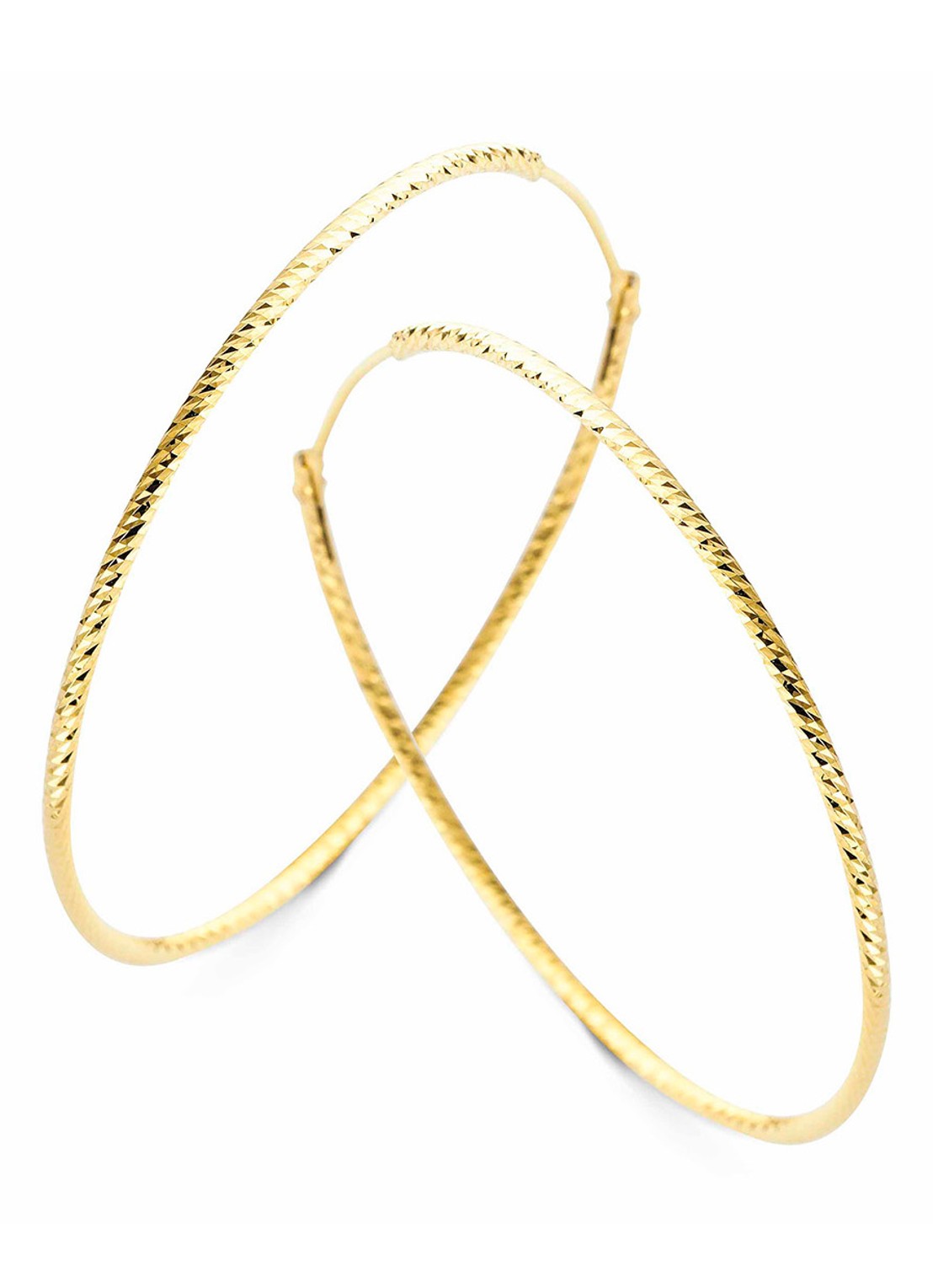Casa Jewelry Tuscana 60 oorringen verguld - voorkant goud