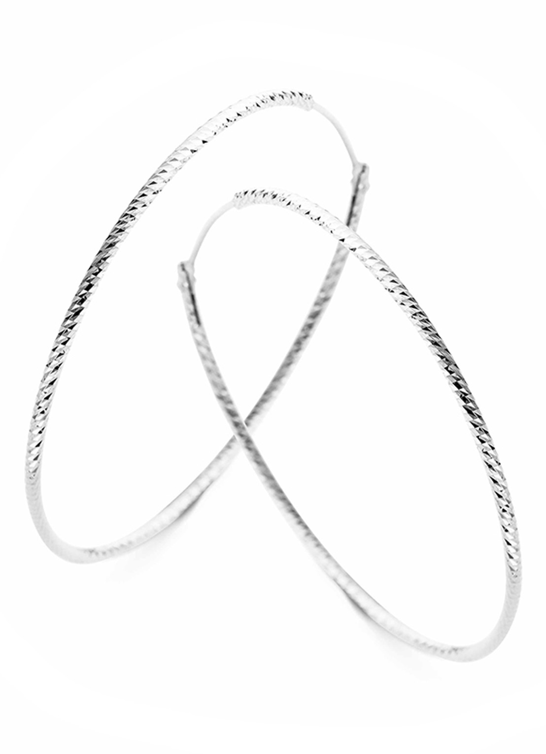 Casa Jewelry Tuscana oorringen van zilver - voorkant zilver