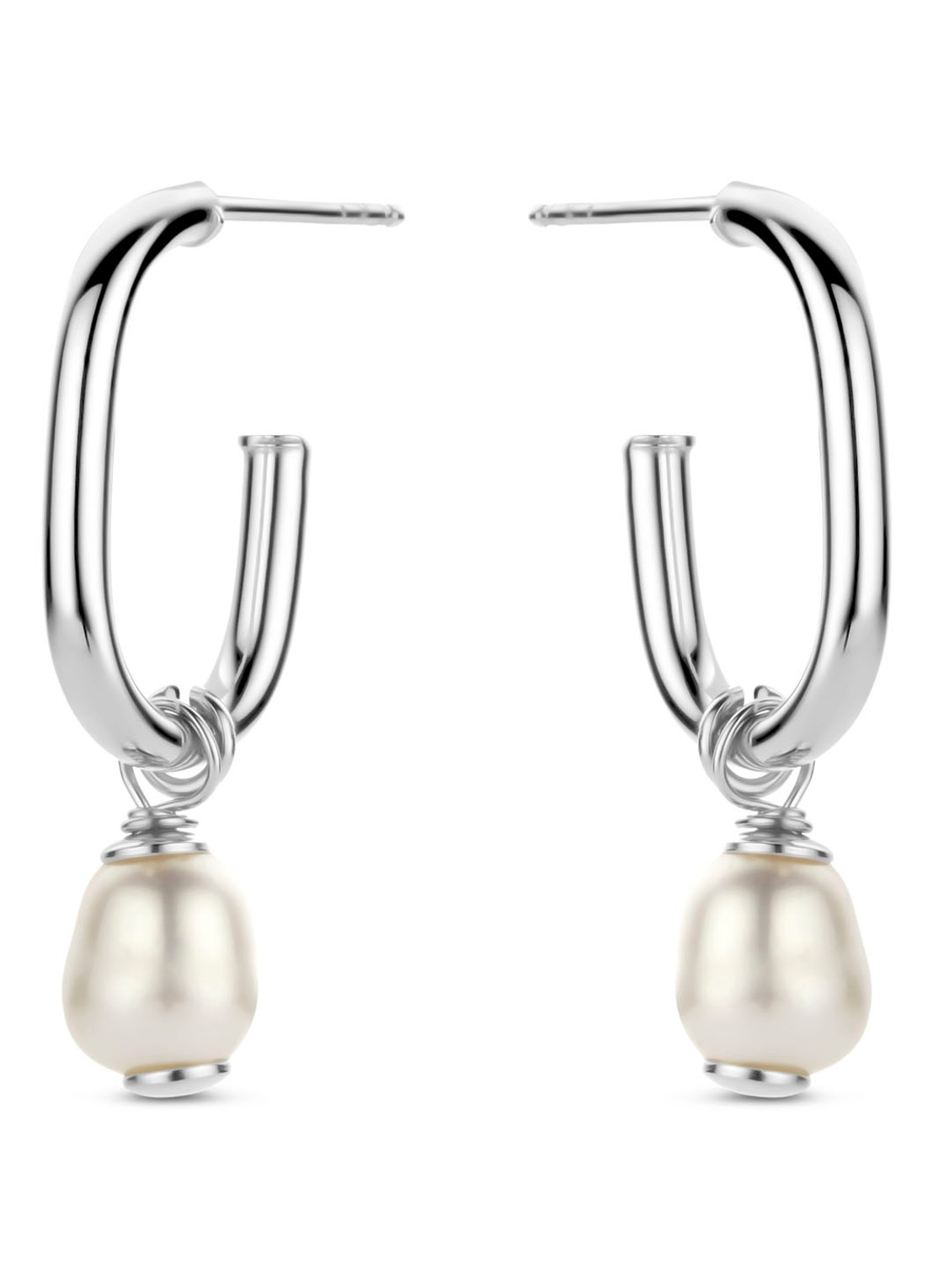 Casa Jewelry Verona oorstekers van zilver - voorkant zilver