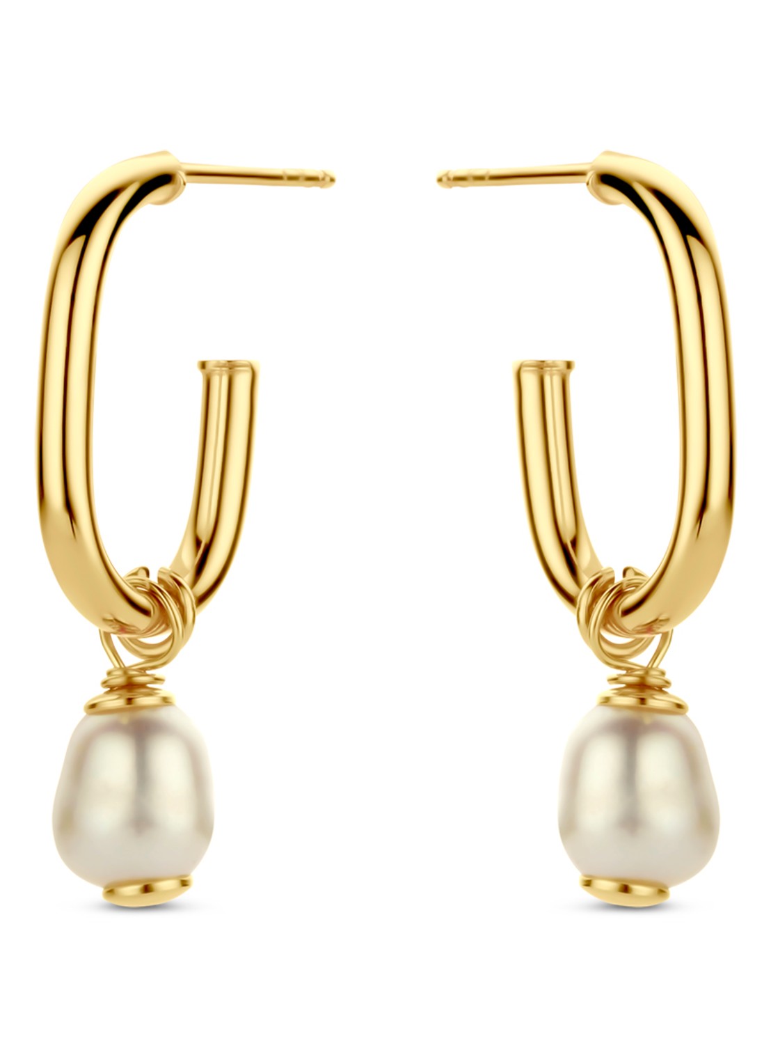 Casa Jewelry Verona oorstekers verguld - voorkant goud