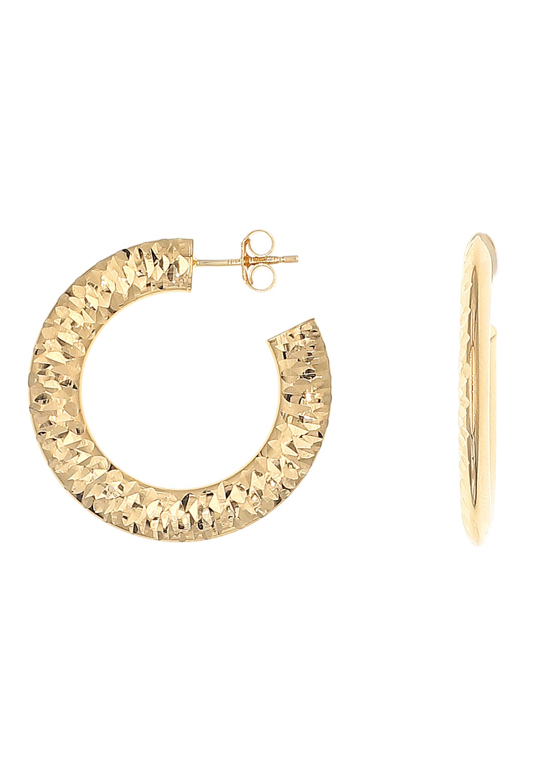 Casa Jewelry Vivian oorstekers verguld - voorkant goud