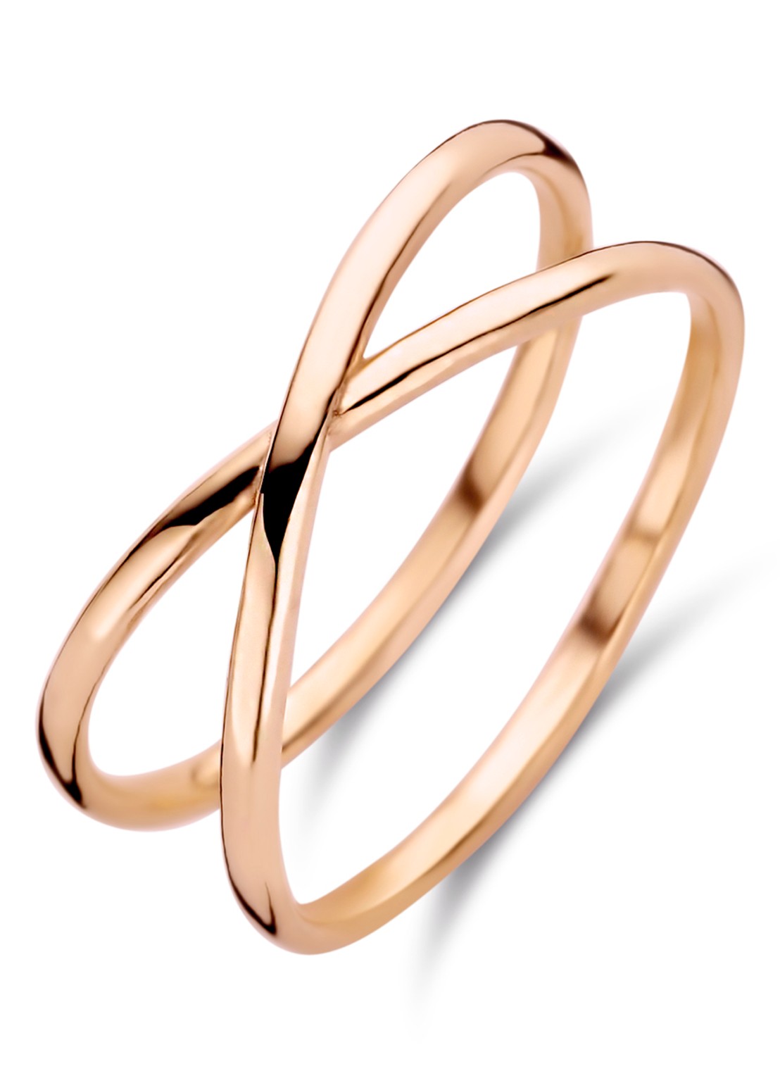 Casa Jewelry Xoxo ring verguld - voorkant roségoud
