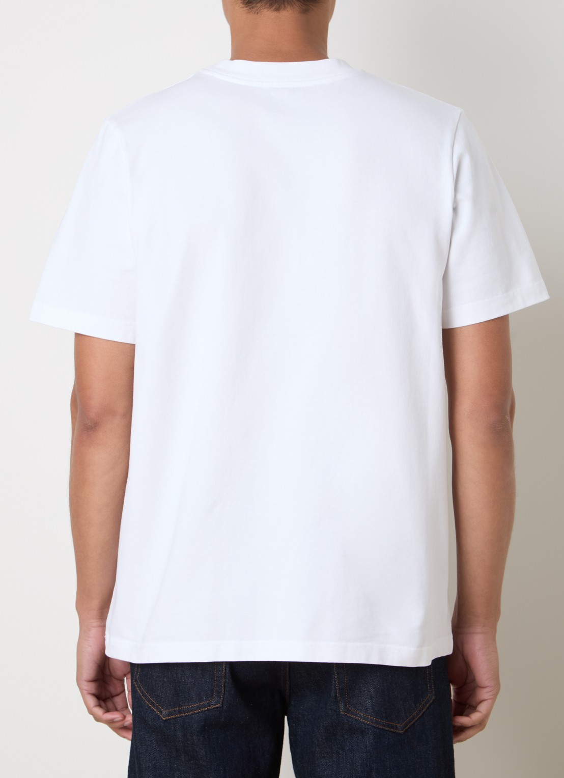 Casablanca Dance Joy T-shirt met logoprint - achterkant gebroken wit