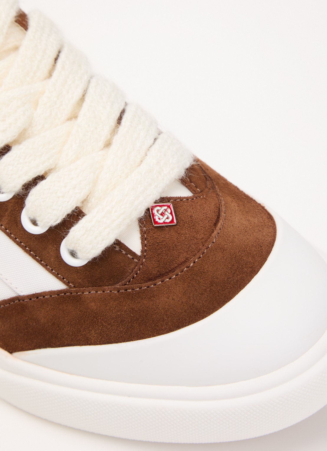 Casablanca Del Mar sneaker met details van suède - detail 6 wit