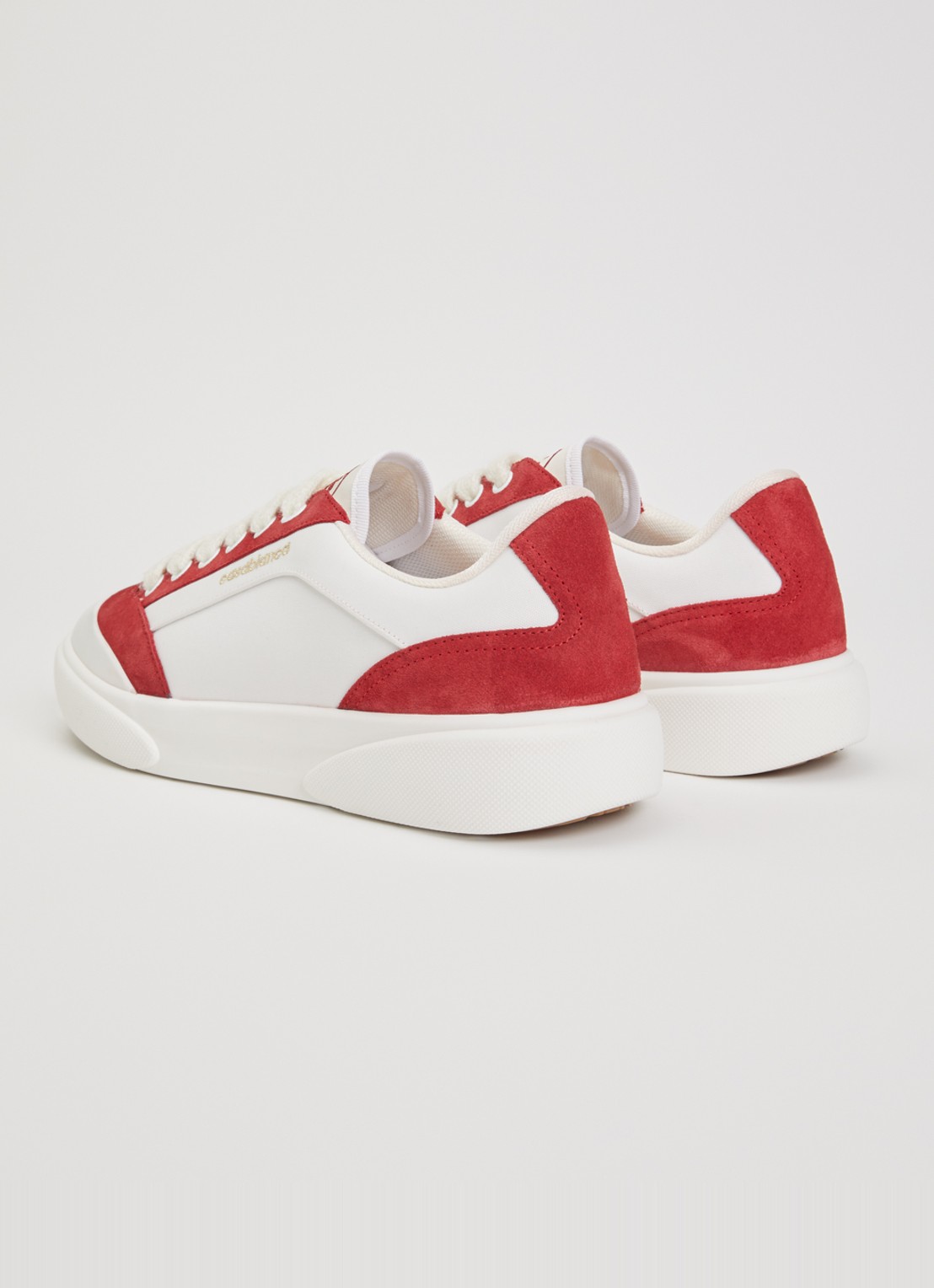 Casablanca Del Mar sneaker met details van suède - achterkant 6 wit