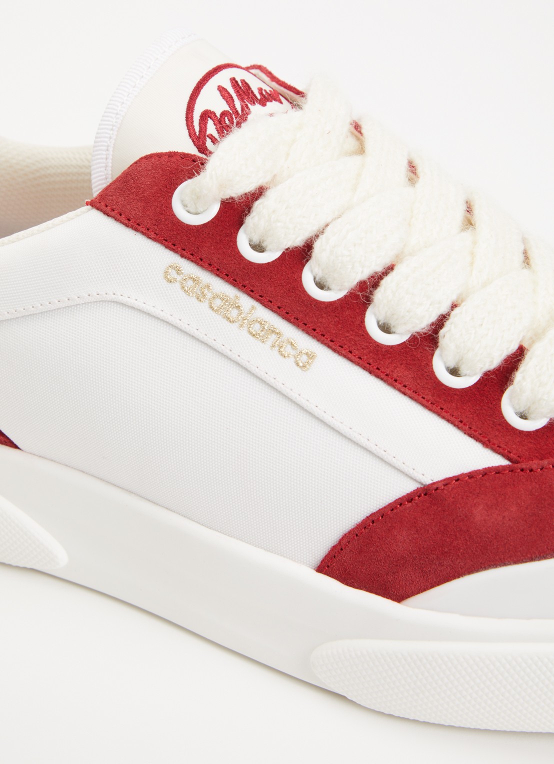 Casablanca Del Mar sneaker met details van suède - detail 4 wit