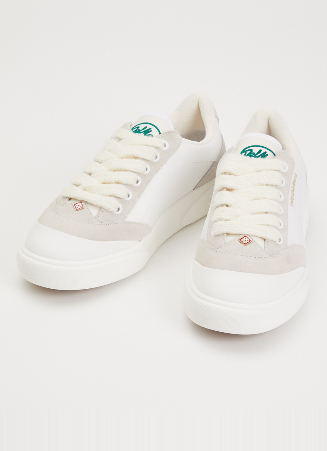 Casablanca Del Mar sneaker van canvas met suède details - detail 2 wit