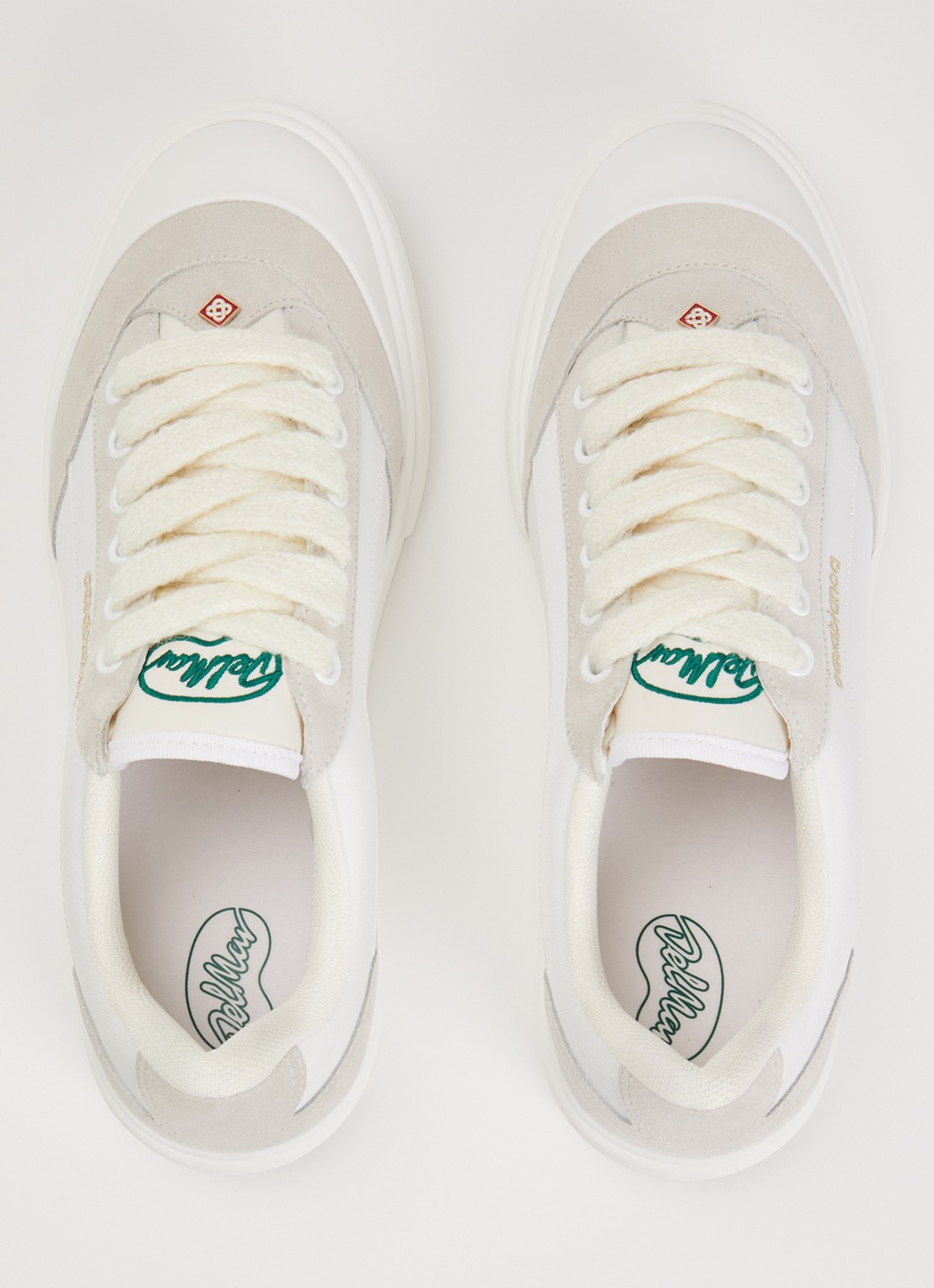 Casablanca Del Mar sneaker van canvas met suède details - detail 3 wit