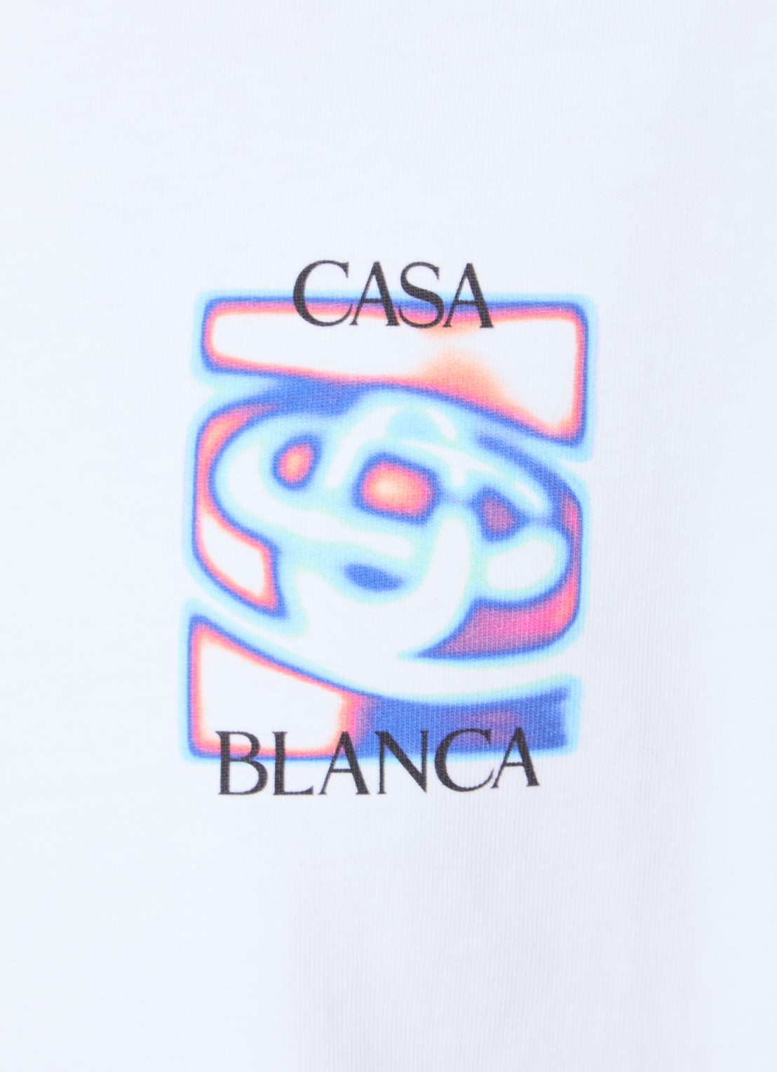 Casablanca Heat Map T-shirt met logo- en backprint - detail 3 wit
