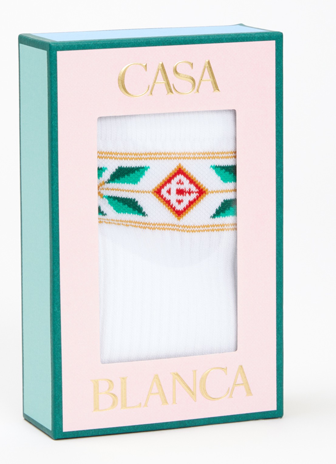Casablanca Laurel sportsokken met logo - detail 4 wit