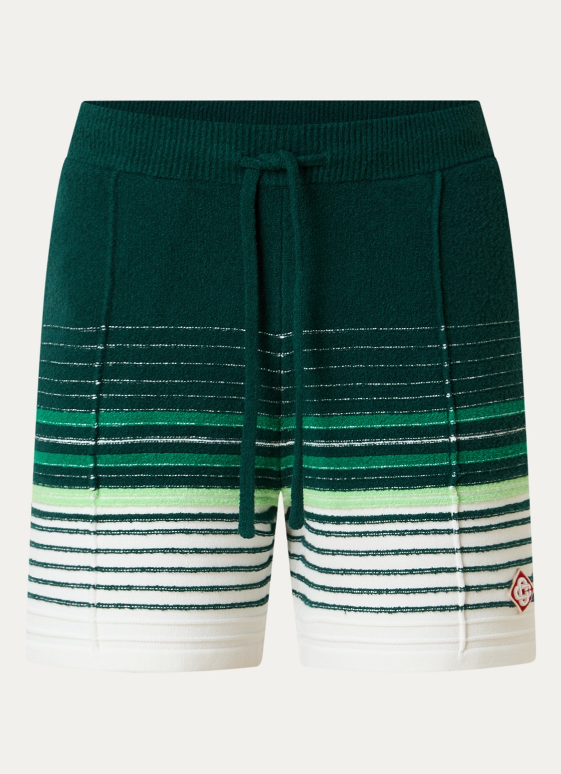 Casablanca Loose fit korte joggingbroek met structuur - voorkant multicolor