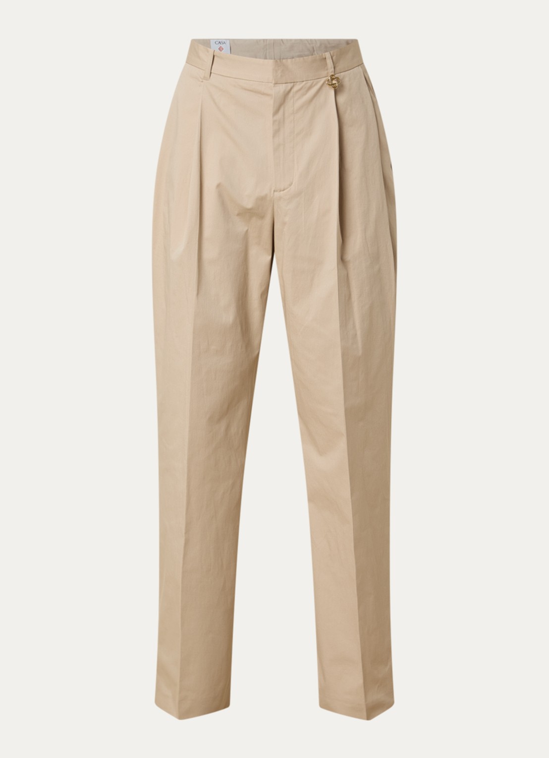 Casablanca Loose fit pantalon met steekzakken - voorkant 5 beige