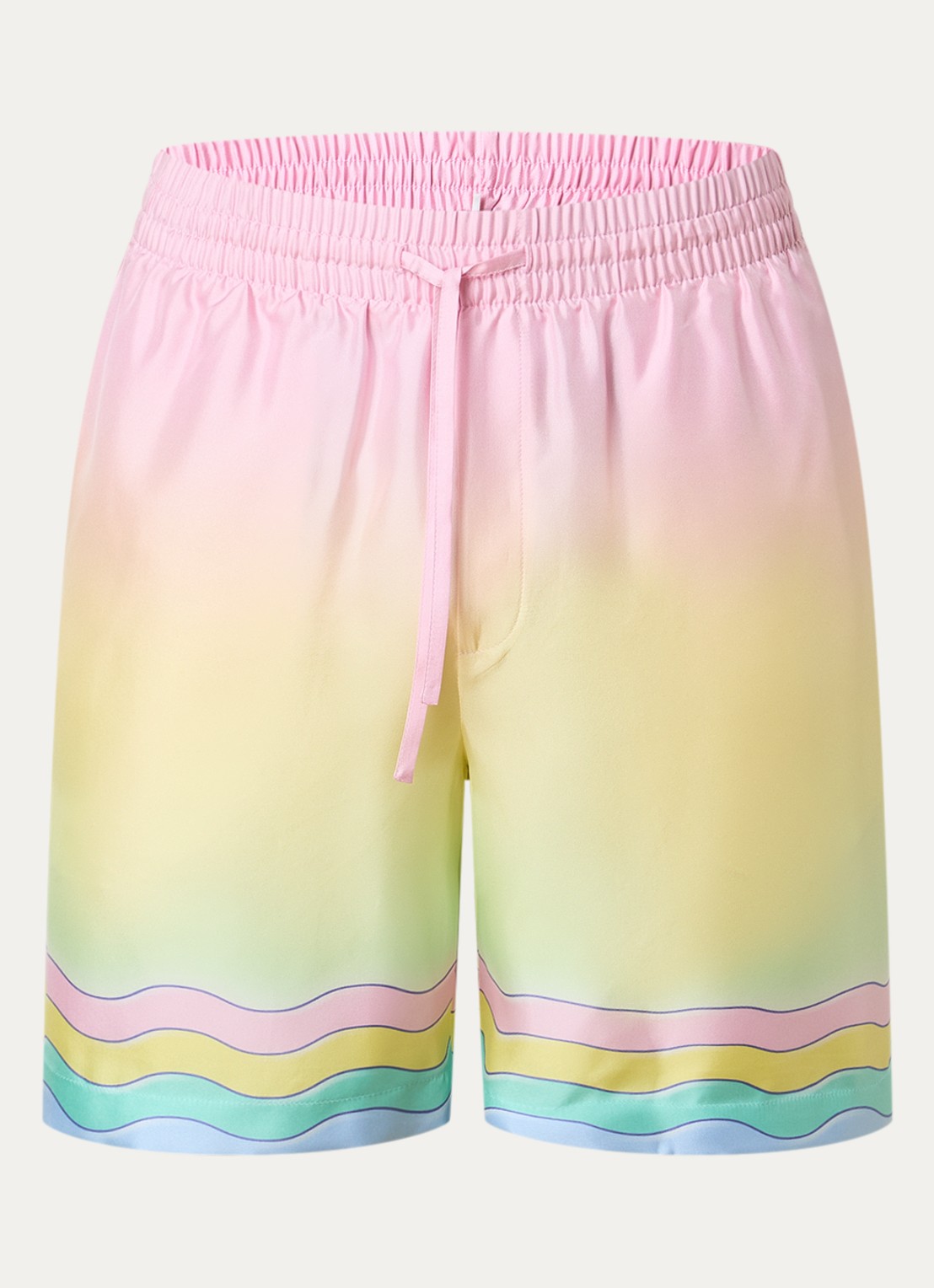 Casablanca Love of Dance korte broek van zijde met print - voorkant lichtroze