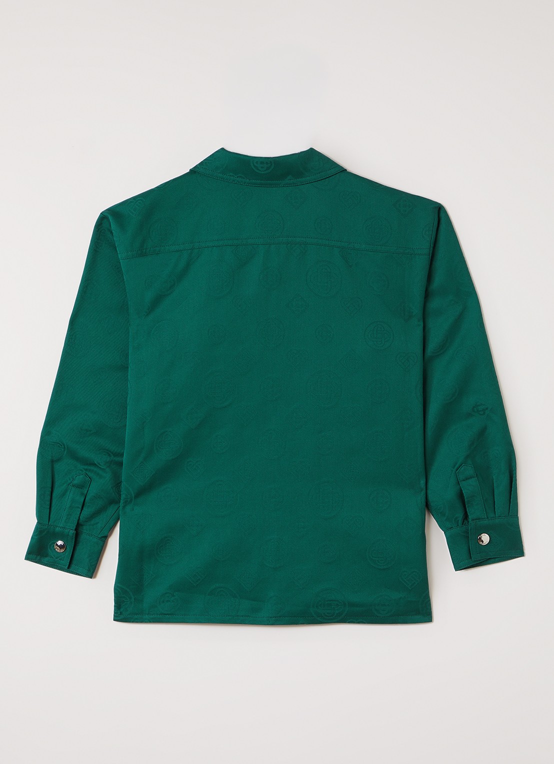 Casablanca Overshirt met logoprint - achterkant groen