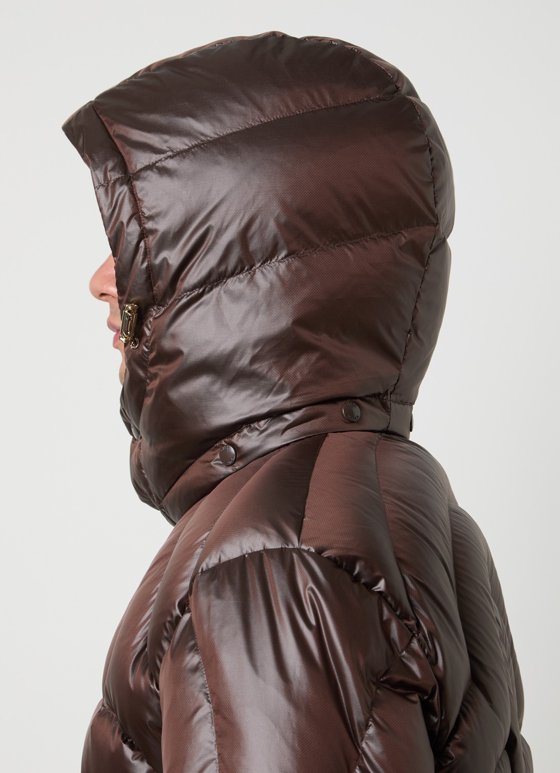 Casablanca Pufferjack met donsvulling en afneembare capuchon - detail 3 bruin