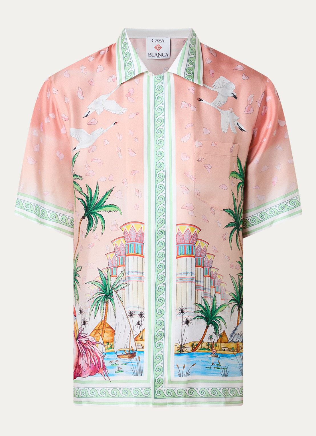 Casablanca Regular fit overhemd van zijde - voorkant 4 multicolor