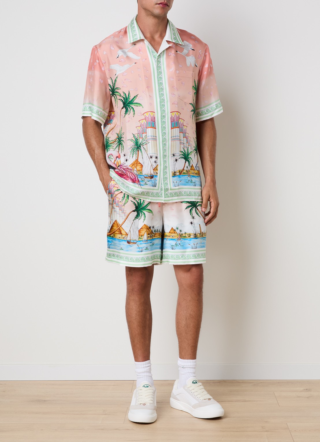Casablanca Regular fit overhemd van zijde - voorkant 5 multicolor