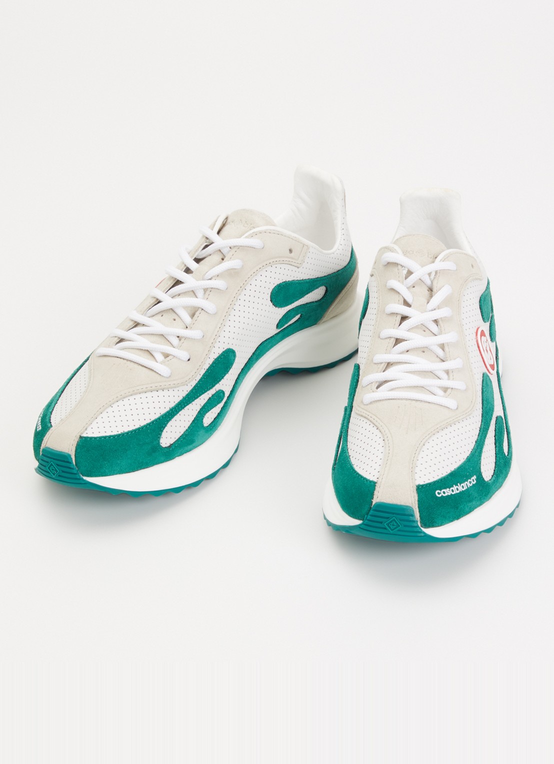 Casablanca Stade sneaker met logo - detail 3 groen