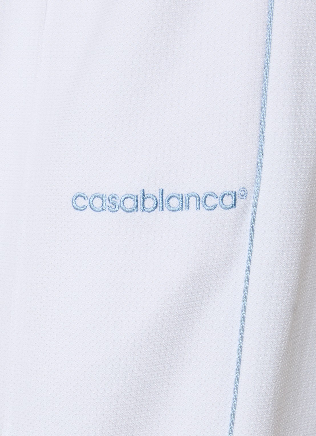 Casablanca Straight fit joggingbroek met ritszakken - detail 6 wit