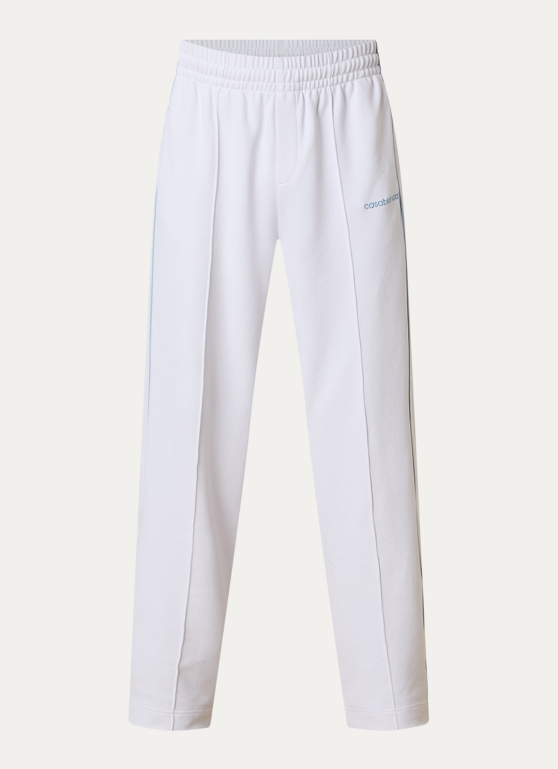 Casablanca Straight fit joggingbroek met ritszakken - voorkant wit