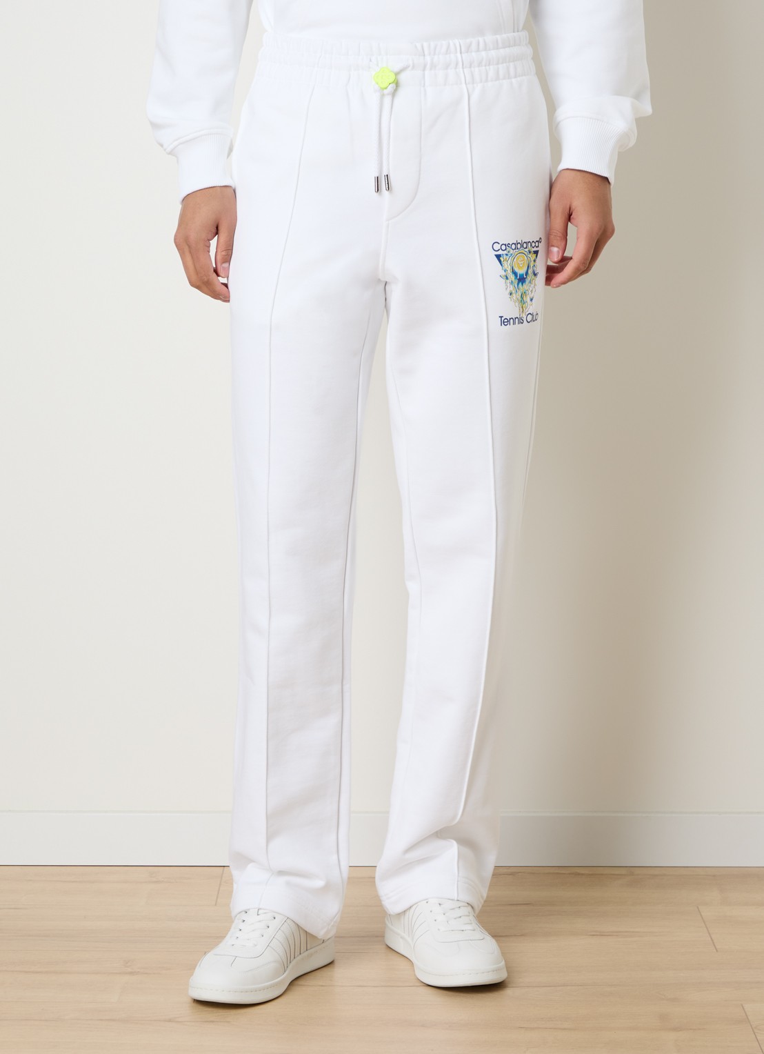 Casablanca Straight fit joggingbroek met trekkoord en steekzakken - detail 3 wit