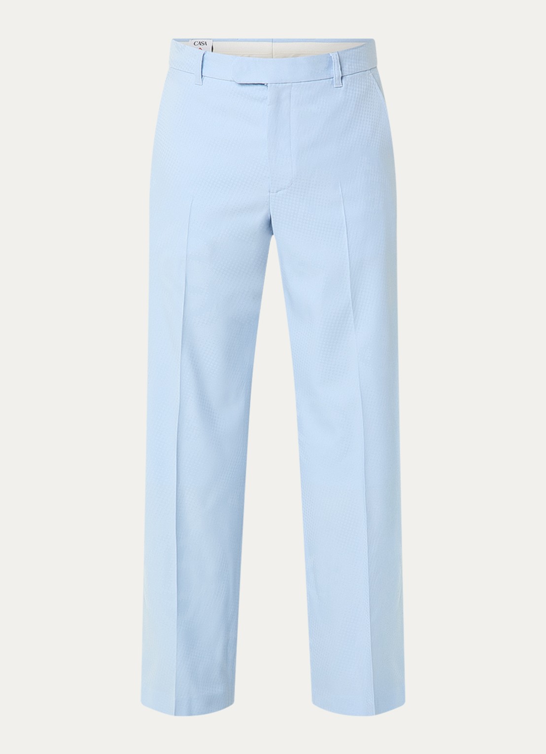 Casablanca Straight fit pantalon van wol met steekzakken - voorkant lichtblauw