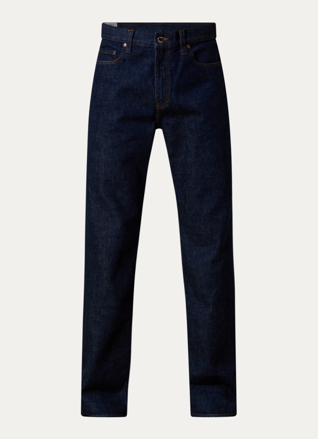 Casablanca Straight leg jeans met donkere wassing - voorkant 2 indigo
