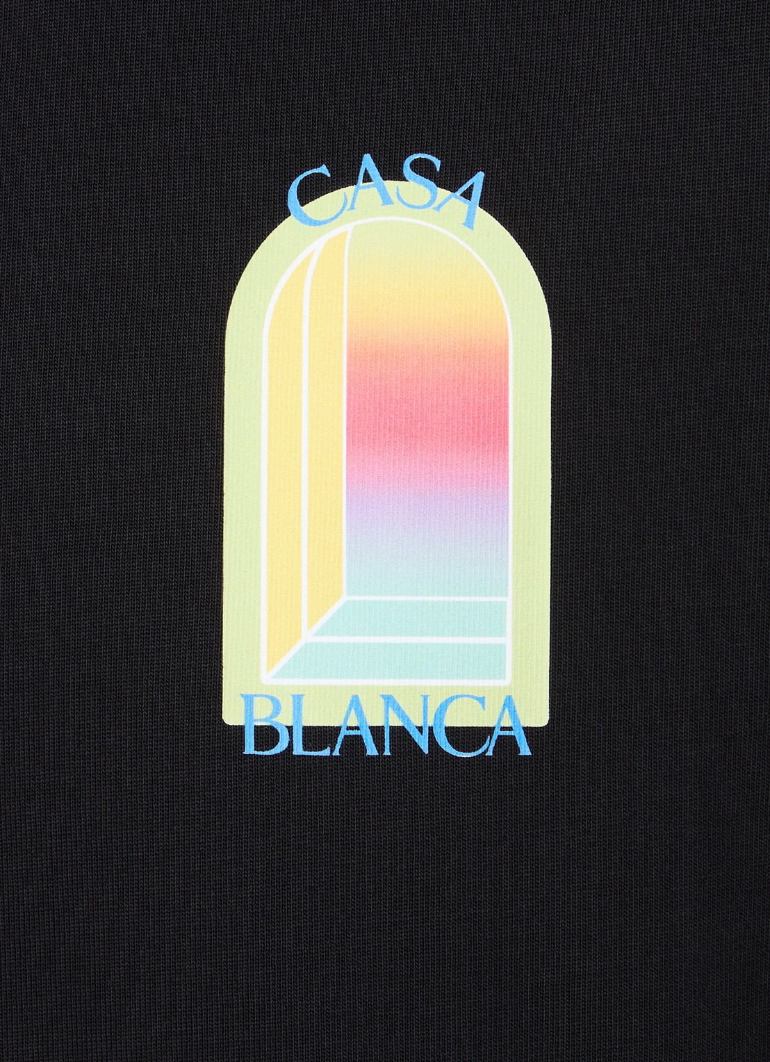 Casablanca T-shirt met logo- en backprint - detail 5 zwart