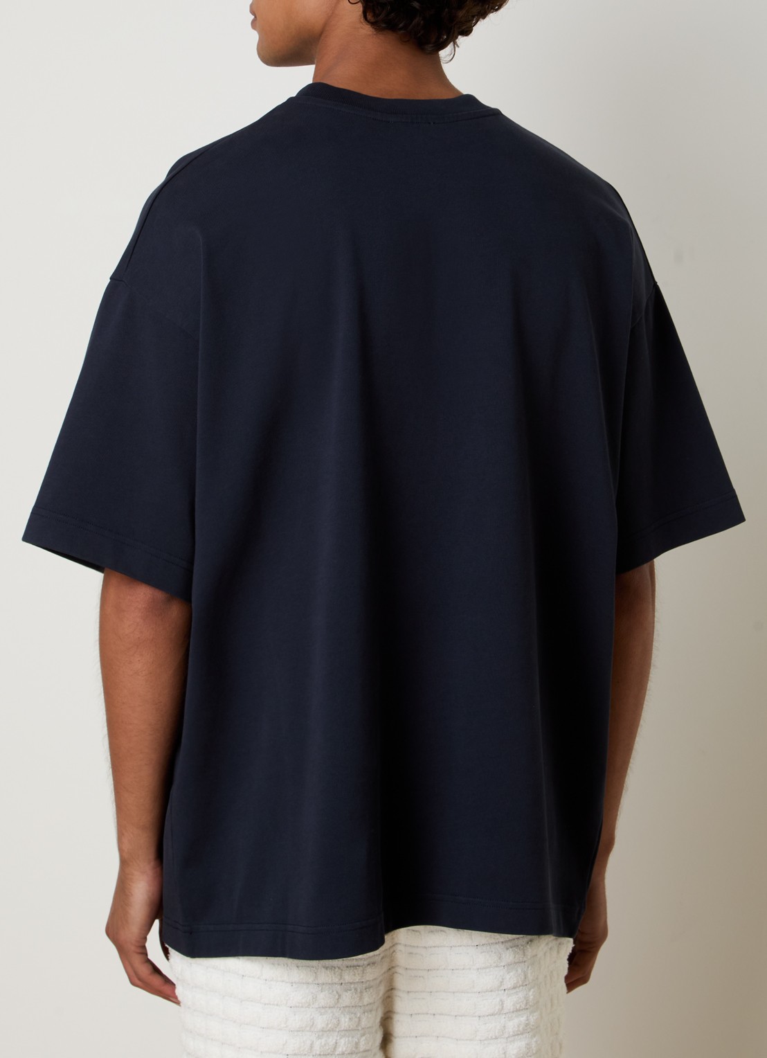 Casablanca T-shirt met logo - achterkant 5 donkerblauw