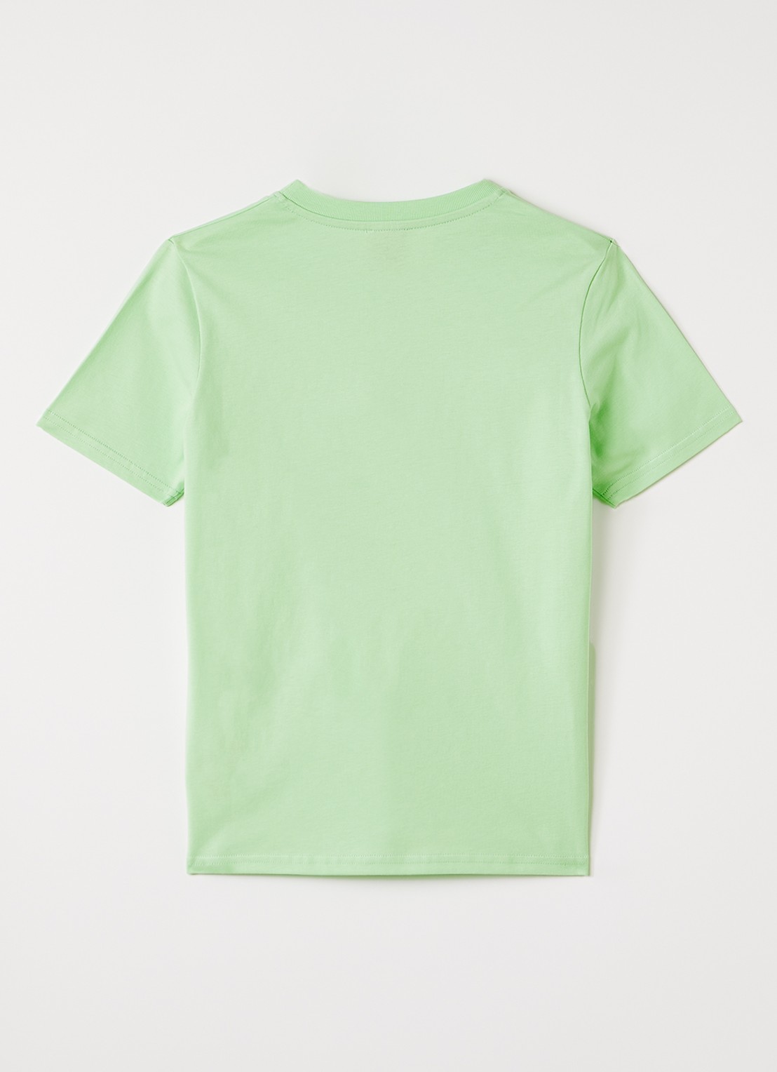 Casablanca T-shirt met logoprint - voorkant 2 neongroen