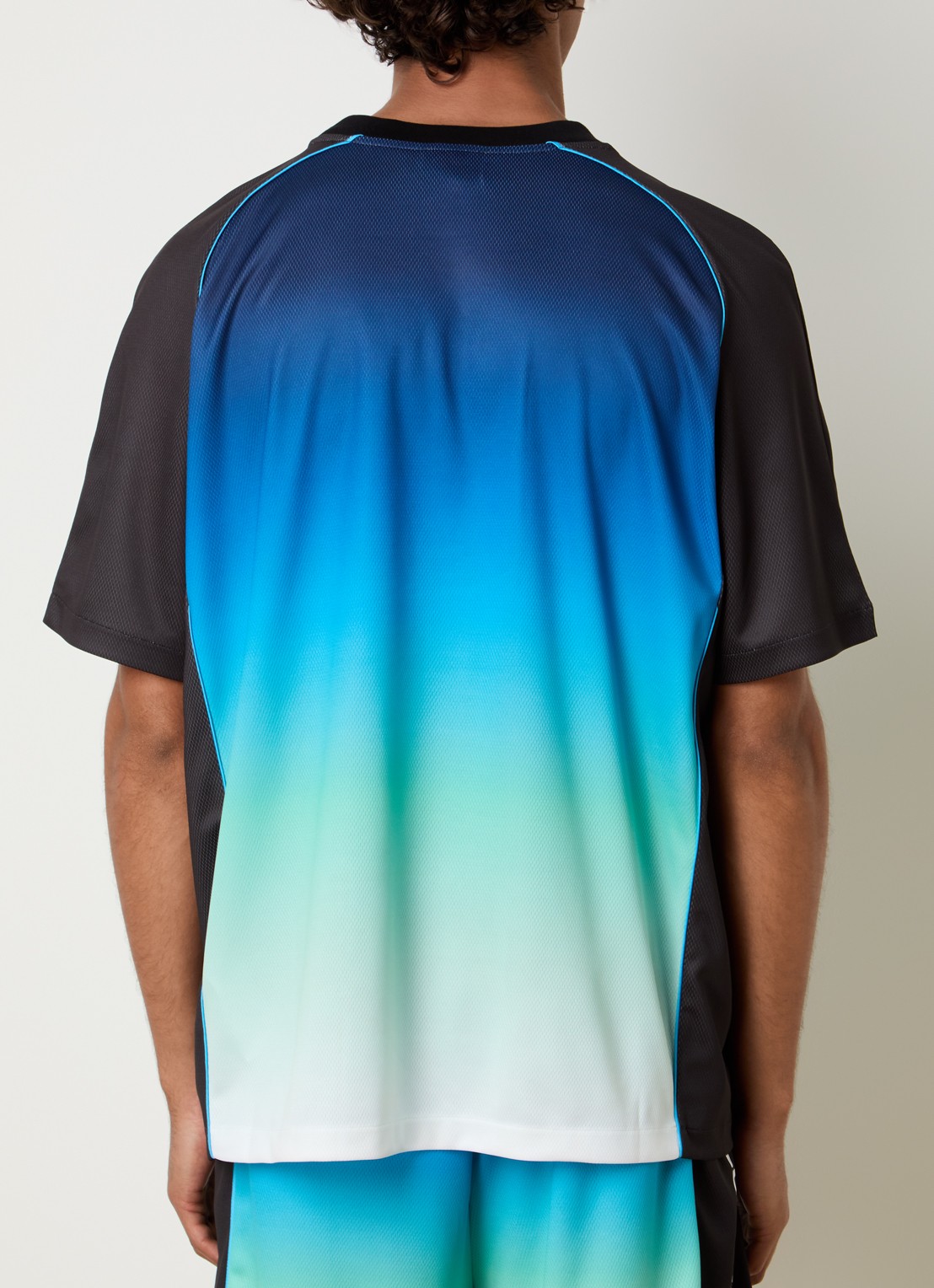 Casablanca T-shirt met print - achterkant blauw