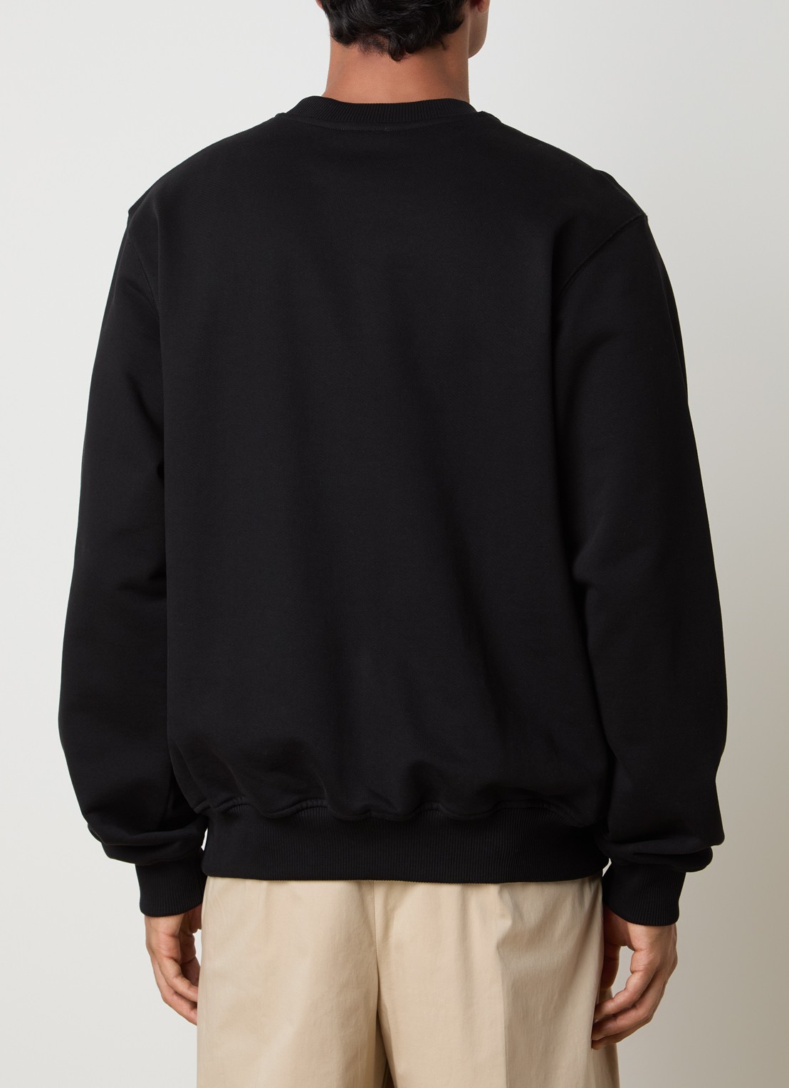 Casablanca Tennis Club sweater met logoprint - achterkant 5 zwart
