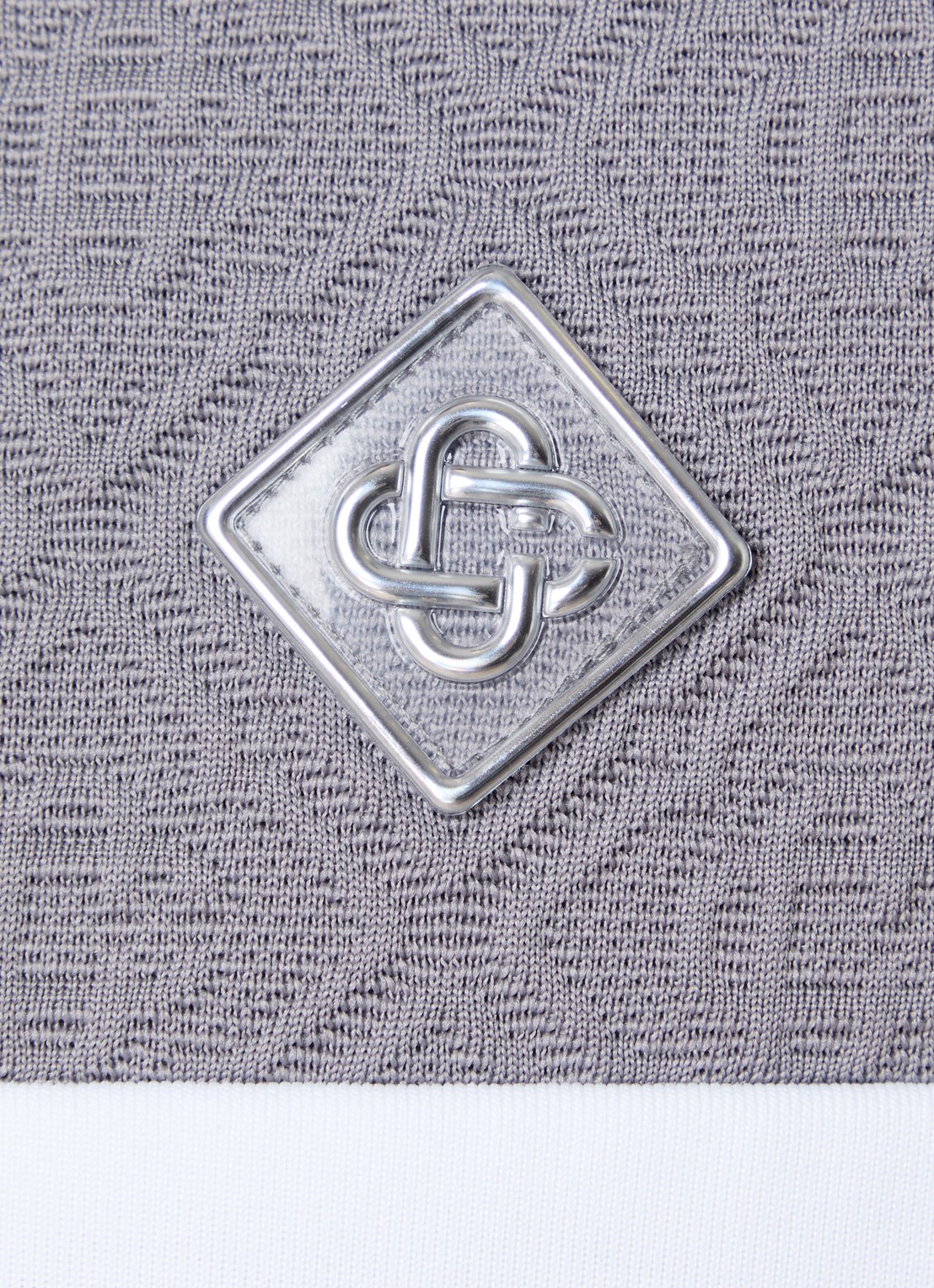 Casablanca Tennis jack met logoprint en steekzakken - detail 5 grijs