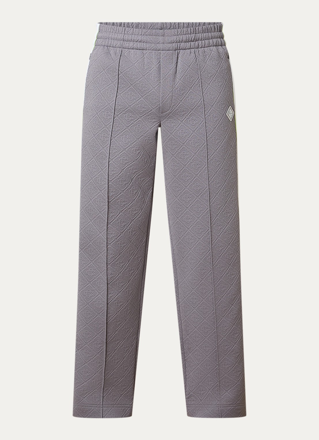 Casablanca Tennis straight fit trackpants met logoprint - voorkant 2 grijs